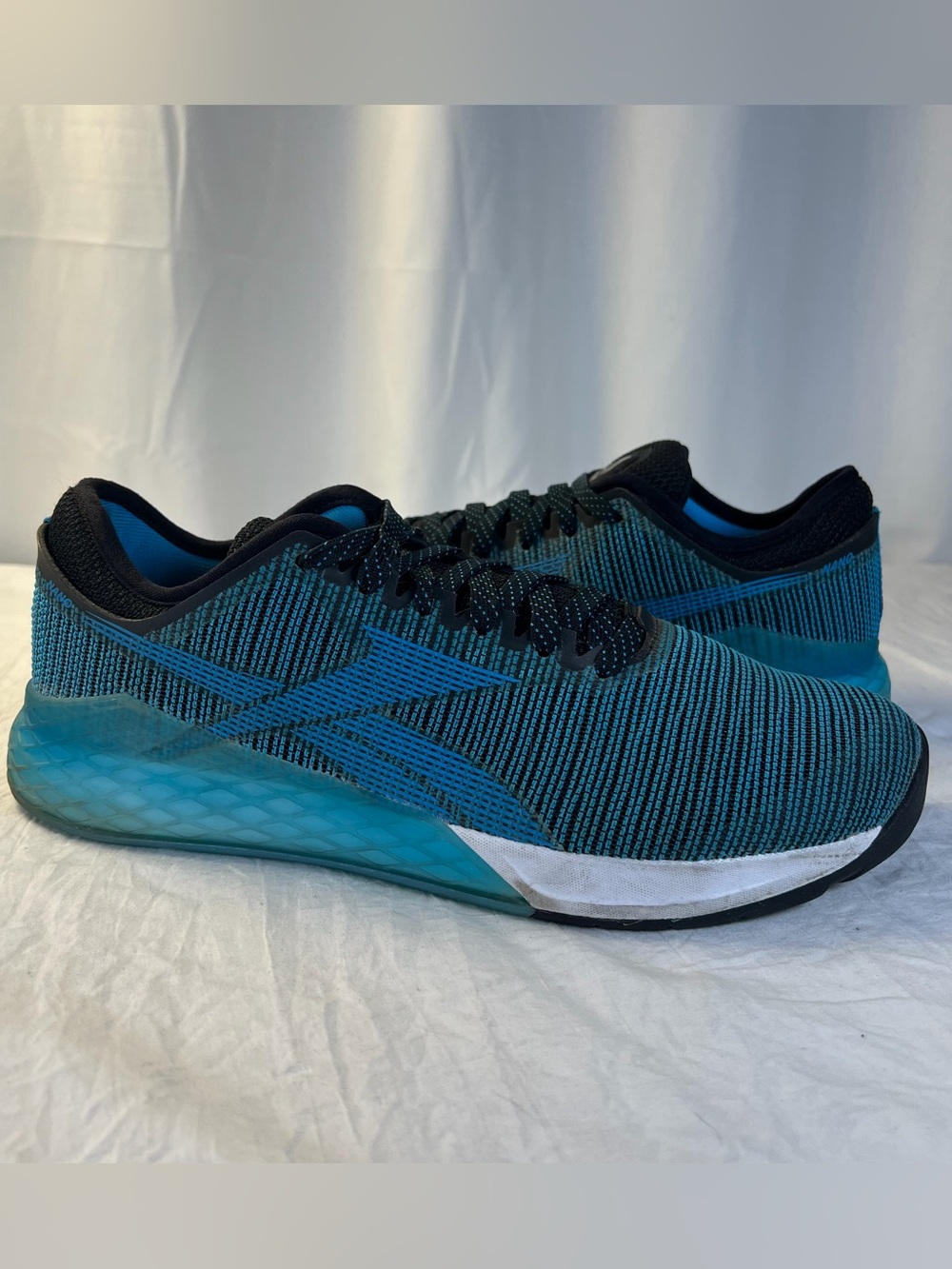 Reebok CrossFit Nano Men’s sz11.5 Blue Mesh Training Sneakers DV6352